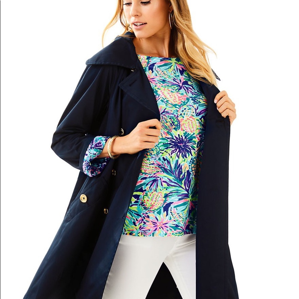 Lilly Pulitzer trench coat